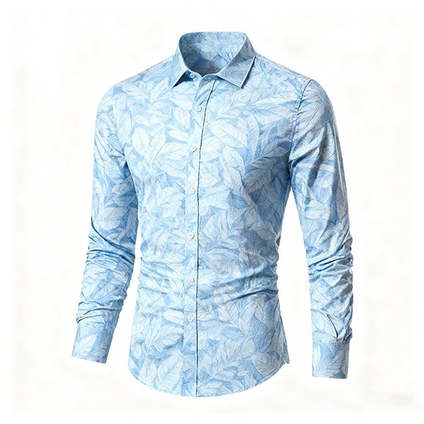 Men's Retro Beach Button-Down - Casual Loose Shirt
