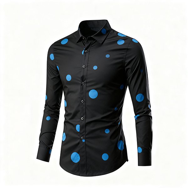 Men's Retro Loose Shirt - Beach Casual Button-Down