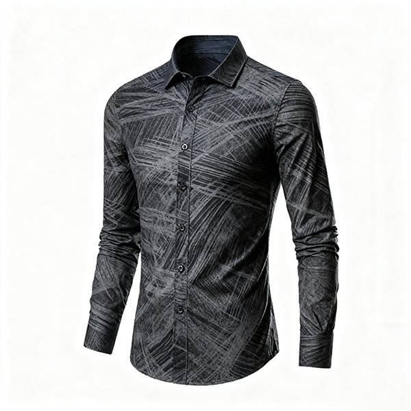 Men's Beach Button-Down - Retro Casual Loose Shirt