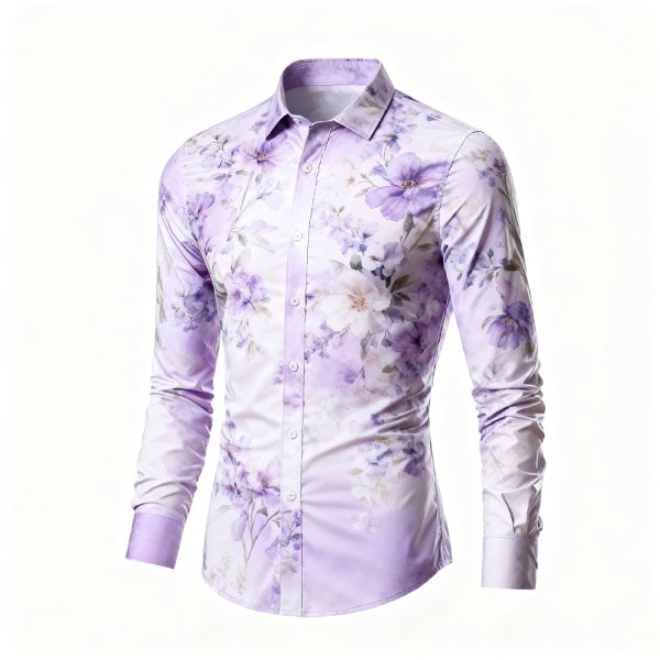 Men's Retro Beach Shirt - Casual Loose Button-Down